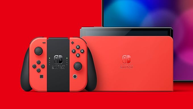 Nintendo Switch OLED Rojo (Edición Mario)