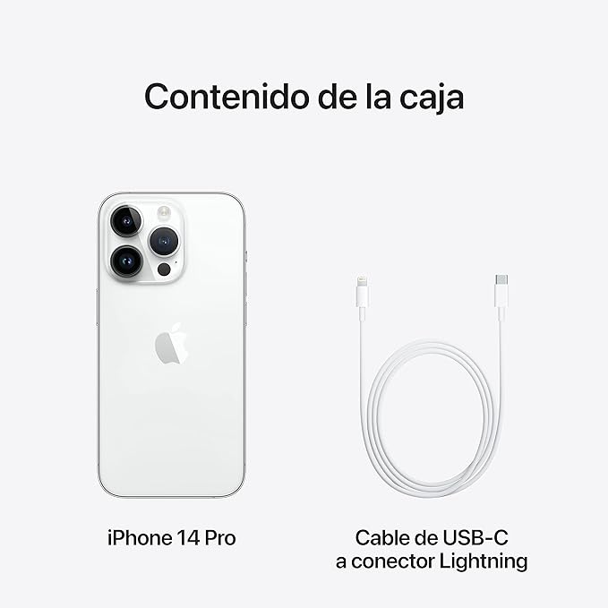 Apple iPhone 14 Pro (128 GB) - Plata (Reacondicionado)