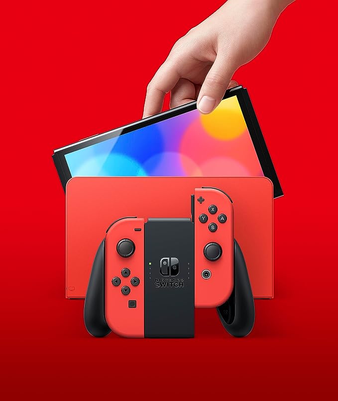 Nintendo Switch OLED Rojo (Edición Mario)