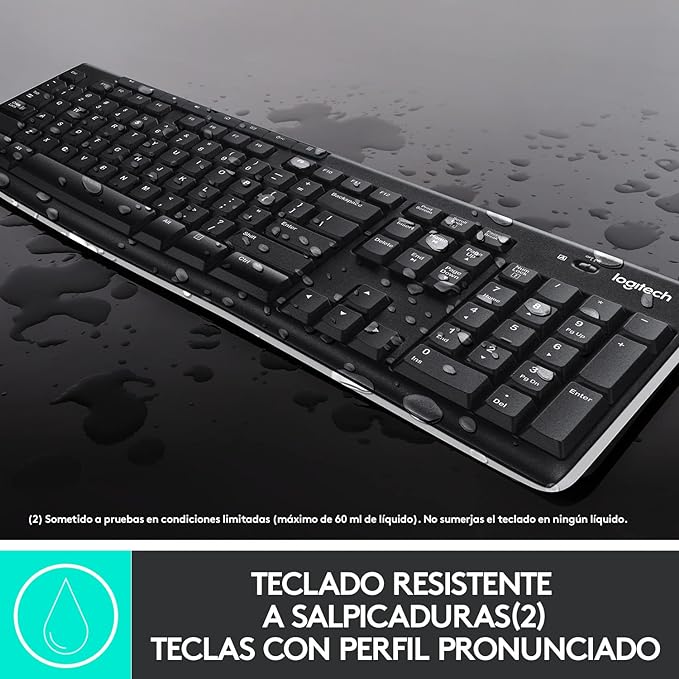 Logitech MK270 Combo Teclado y Ratón Inalámbrico para Windows